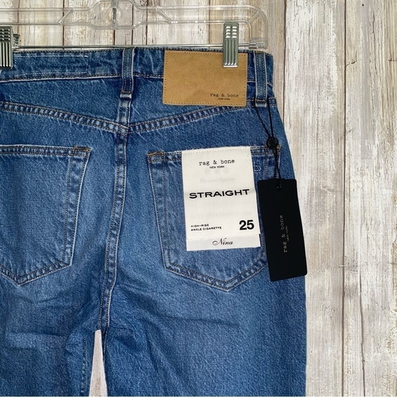 Rag & Bone NINA HIGH-RISE ANKLE CIGARETTE Straight $255 - Picture 6 of 9